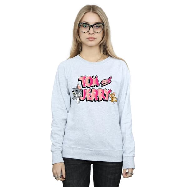 Tom And Jerry Womens/Ladies Gradient Logo Sweatshirt