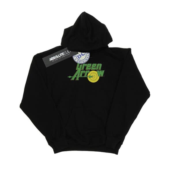 DC Comics Womens/Ladies Green Arrow Crackle Logo Hoodie