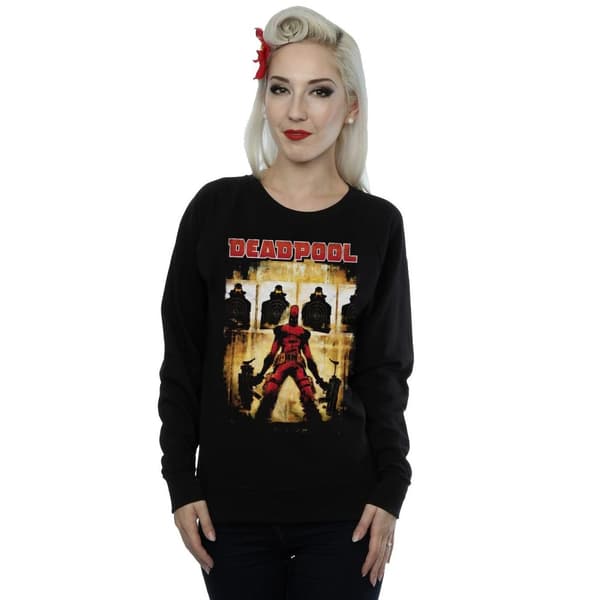 Marvel Dam/Tjej - Deadpool - Sweatshirt med målskyttefunktion