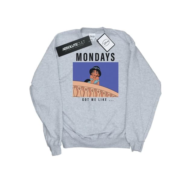 Disney Princess Mens Jasmine Mondays Got Me Like Sweatshirt