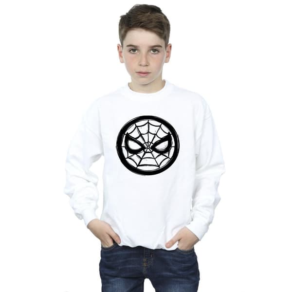 Marvel Boys Spider-Man Chest Logo Sweatshirt