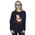 Miniatyrbillede 3 af 4: Disney Womens/Ladies Winnie The Pooh Love Presents Sweatshirt