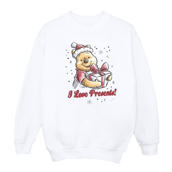 Disney Womens/Ladies Winnie The Pooh Love Presents Sweatshirt