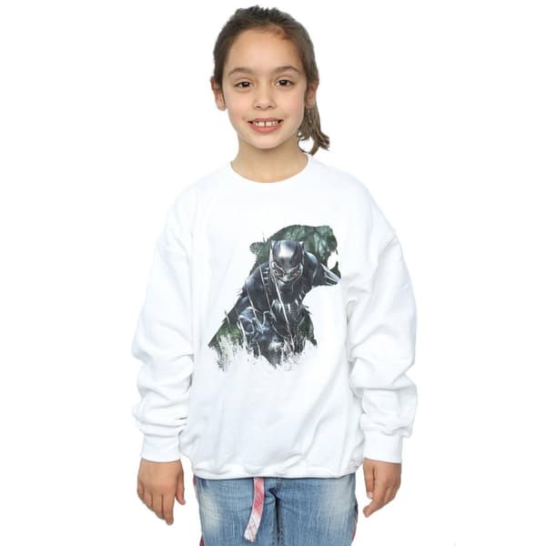 Marvel Girls Black Panther Wild Silhouette Sweatshirt