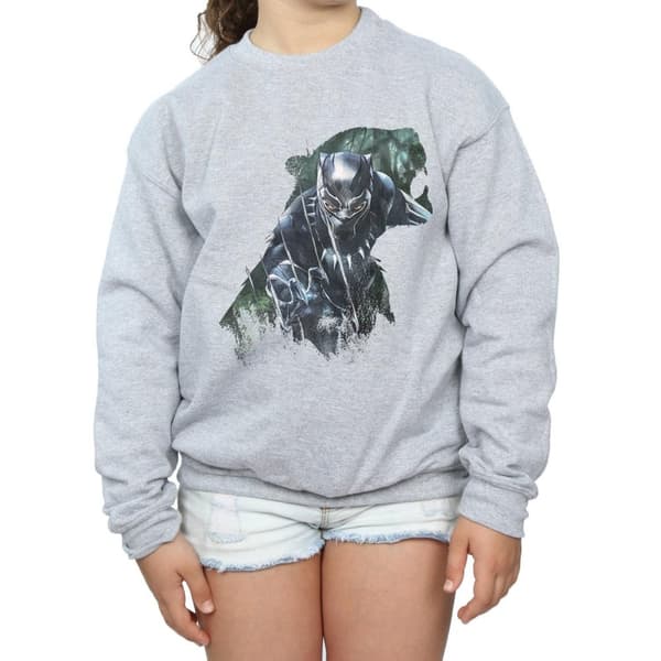 Marvel Girls Black Panther Wild Silhouette Sweatshirt