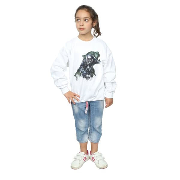 Marvel Girls Black Panther Wild Silhouette Sweatshirt
