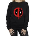 Miniatyrbild 3 av 5: Marvel Dam/Tjej Deadpool Split Splat Logo Sweatshirt
