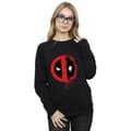 Miniatyrbild 2 av 5: Marvel Dam/Tjej Deadpool Split Splat Logo Sweatshirt