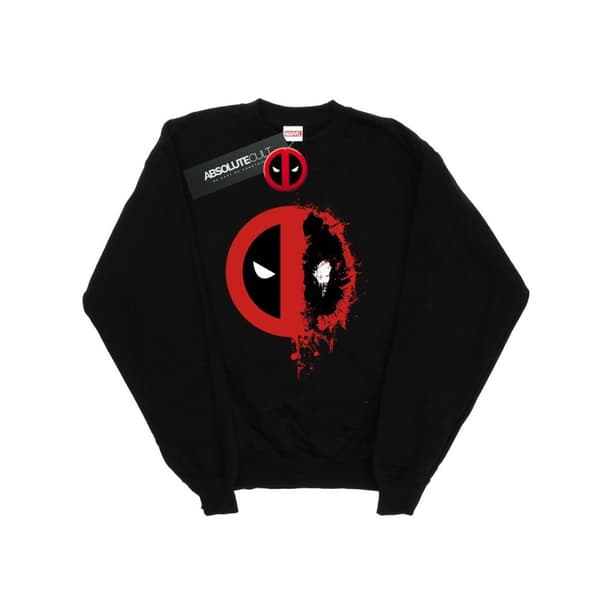 Marvel Dam/Tjej Deadpool Split Splat Logo Sweatshirt