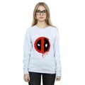 Miniatyrbild 2 av 5: Marvel Dam/Tjej Deadpool Split Splat Logo Sweatshirt