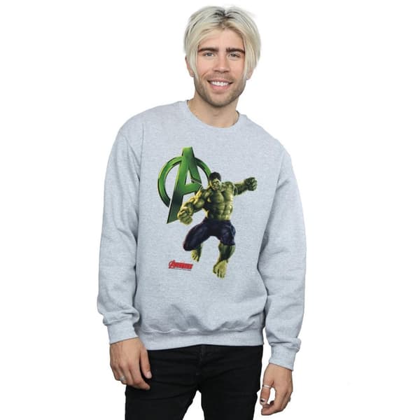 Marvel Mens Hulk Pose Sweatshirt