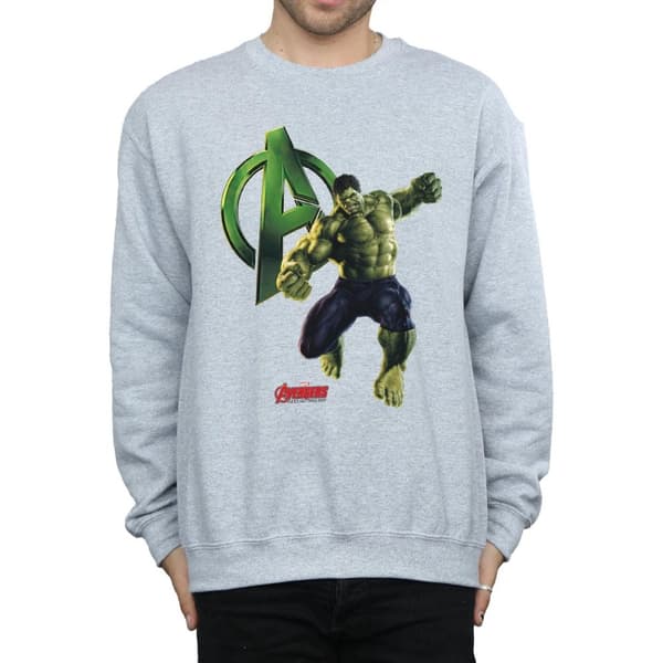 Marvel Mens Hulk Pose Sweatshirt
