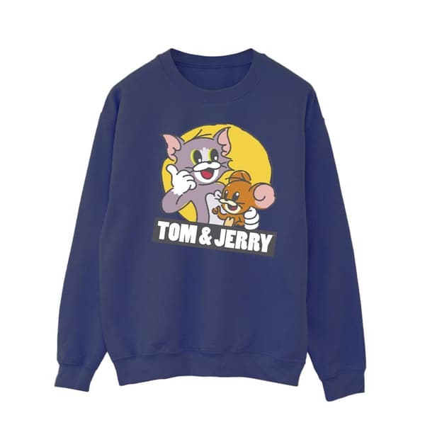 Tom And Jerry Sweatshirt med Sketch-logotyp för herrar