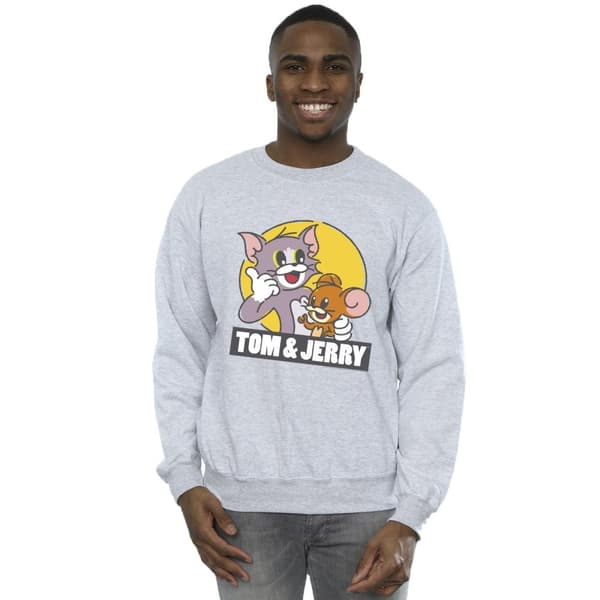 Tom And Jerry Sweatshirt med Sketch-logotyp för herrar