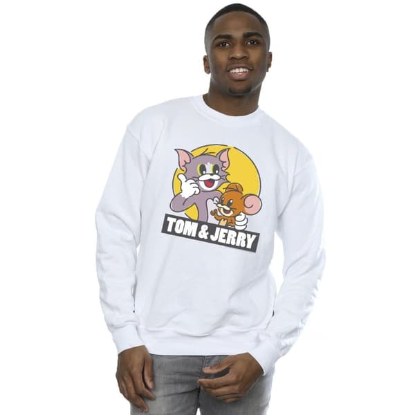 Tom And Jerry Sweatshirt med Sketch-logotyp för herrar