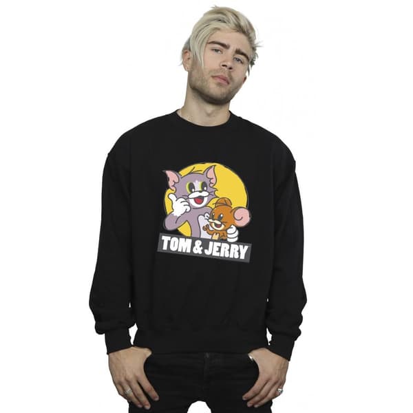 Tom And Jerry Sweatshirt med Sketch-logotyp för herrar