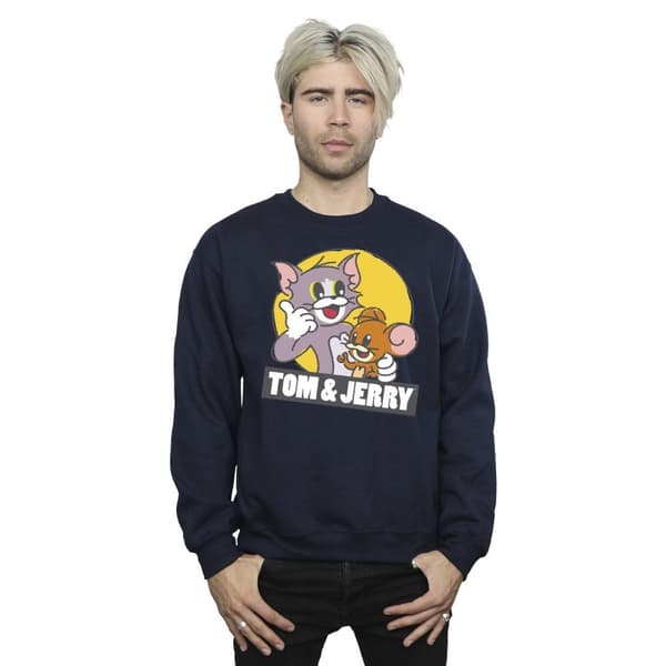 Tom And Jerry Sweatshirt med Sketch-logotyp för herrar