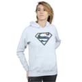 Miniatyrbild 2 av 5: DC Comics Superman - blommig logotyp 1 - huvtröja, dam/dam