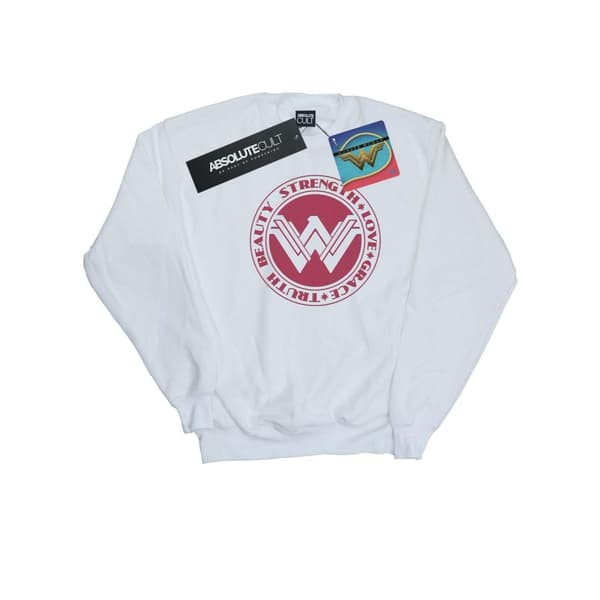 DC Comics Mens Wonder Woman Beauty Strength Love Sweatshirt