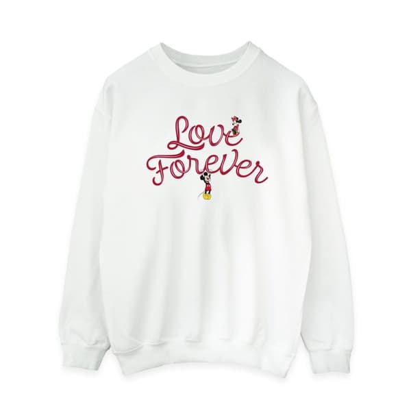 Disney Womens/Ladies Mickey Mouse Love Forever Sweatshirt