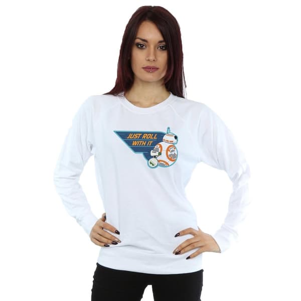 Star Wars: The Rise of Skywalker Womens/Ladies D-O & BB-8 Just Roll With It Sweatshirt
