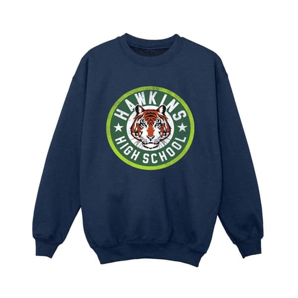 Netflix Stranger Things Hawkins Tiger Circle Sweatshirt för pojkar