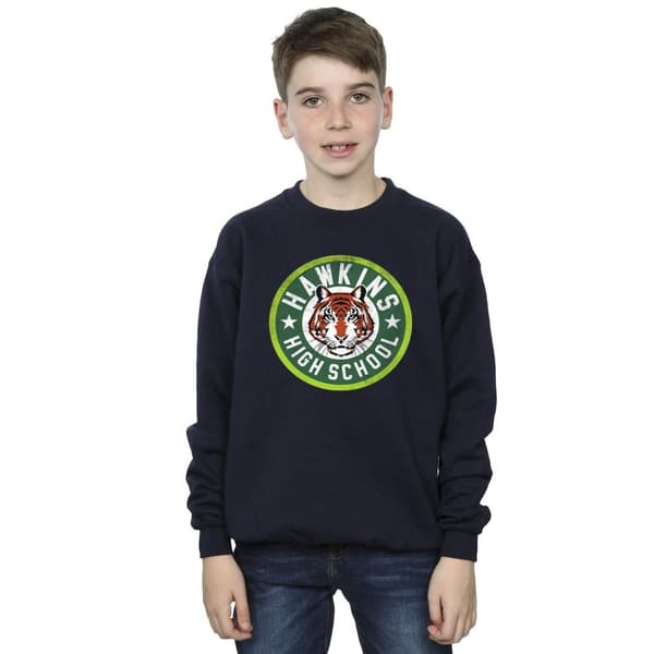 Netflix Stranger Things Hawkins Tiger Circle Sweatshirt för pojkar