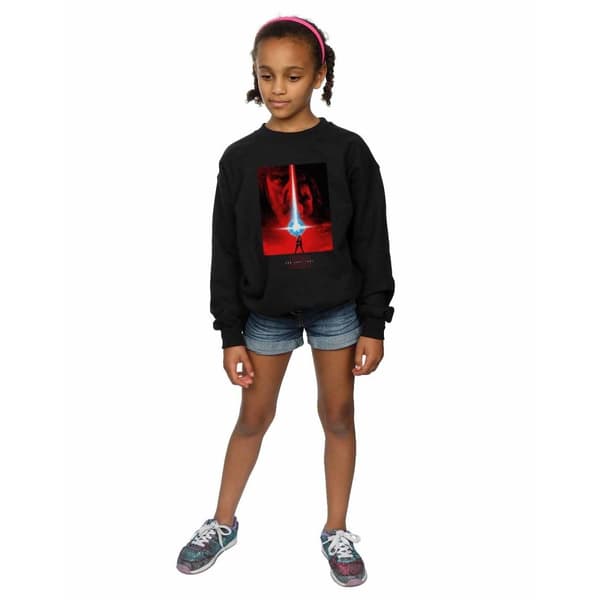 Star Wars The Last Jedi Röd Poster Sweatshirt för flickor