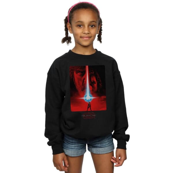 Star Wars The Last Jedi Röd Poster Sweatshirt för flickor