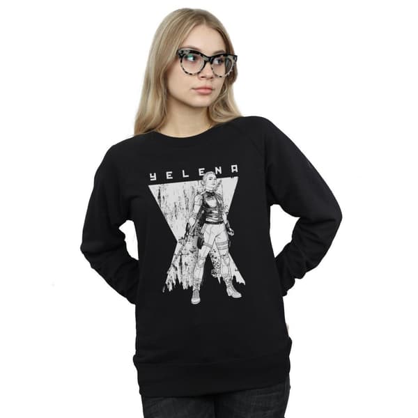 Marvel Womens/Ladies Black Widow Movie Yelena Romanoff Mono Sweatshirt