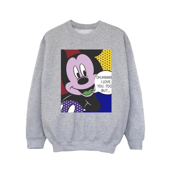 Disney Girls Mickey Mouse Oh Minnie Pop Art Sweatshirt