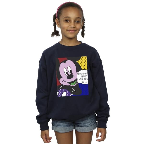 Disney Girls Mickey Mouse Oh Minnie Pop Art Sweatshirt