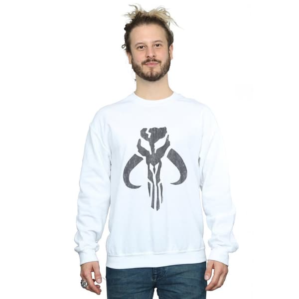 Star Wars Mens The Mandalorian Banther Skull Sweatshirt