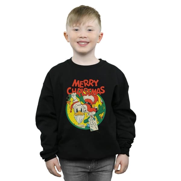 Disney Boys Donald Duck Merry Christmas Sweatshirt