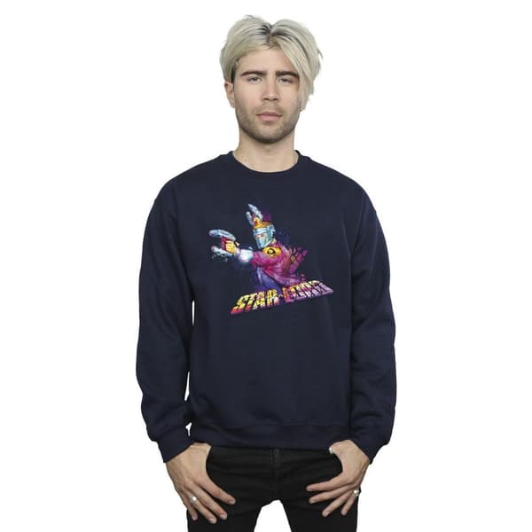 Marvel Mens Guardians Of The Galaxy Abstract Star Lord Sweatshirt