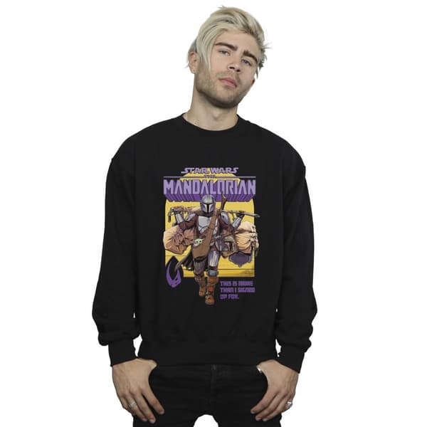 Star Wars Mens The Mandalorian More Than I Signed Up For Sweatshirt