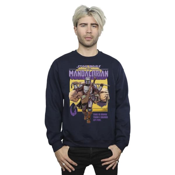 Star Wars Mens The Mandalorian More Than I Signed Up For Sweatshirt
