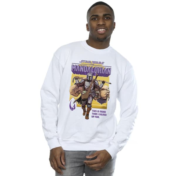 Star Wars Mens The Mandalorian More Than I Signed Up For Sweatshirt