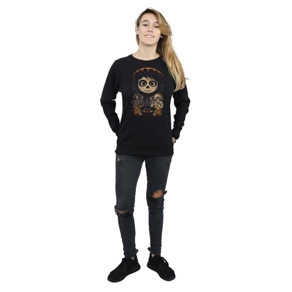 Disney Womens/Ladies Coco Miguel Face Poster Sweatshirt