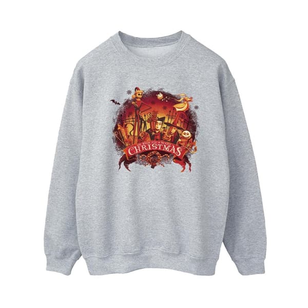 Disney Womens/Ladies The Nightmare Before Christmas Scary Christmas Sweatshirt