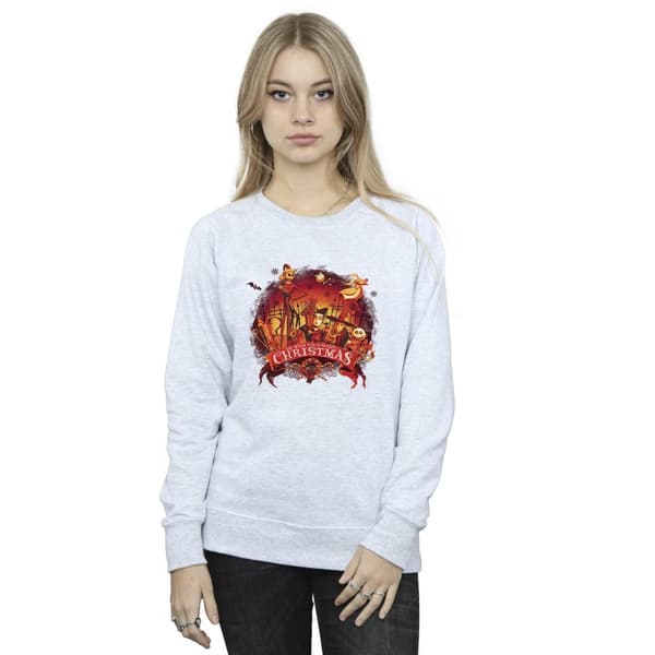 Disney Womens/Ladies The Nightmare Before Christmas Scary Christmas Sweatshirt