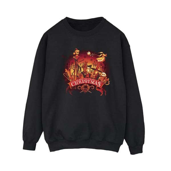 Disney Womens/Ladies The Nightmare Before Christmas Scary Christmas Sweatshirt