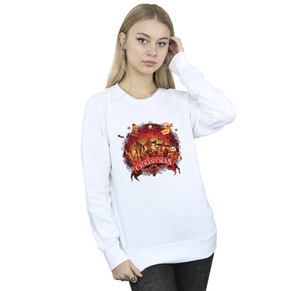 Disney Womens/Ladies The Nightmare Before Christmas Scary Christmas Sweatshirt