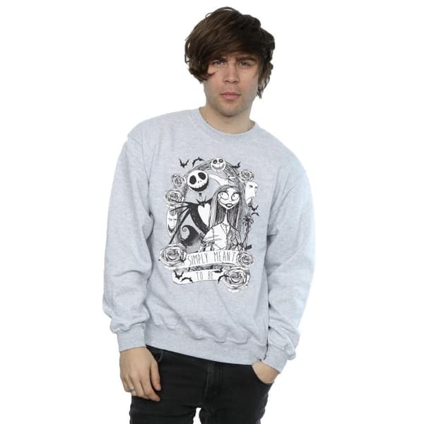 Disney Mens Nightmare Before Christmas Simply Meant To Be Sweatshirt