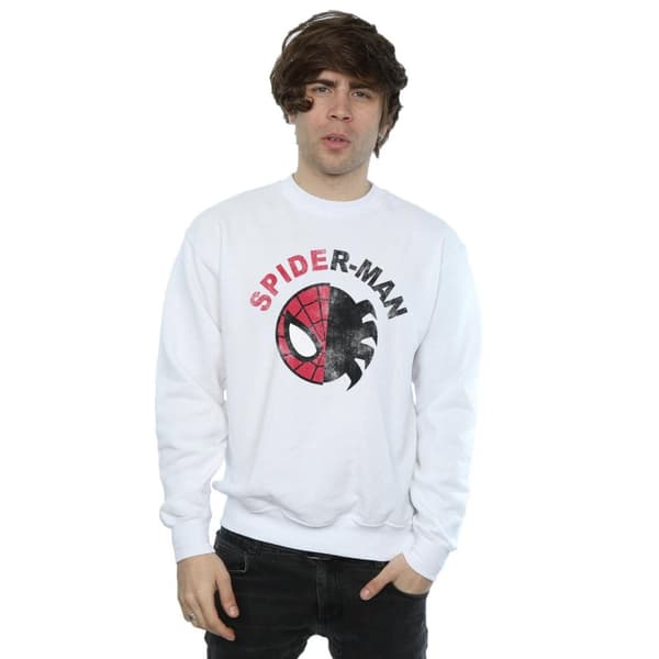 Marvel Mens Spider-Man Classic Split Sweatshirt