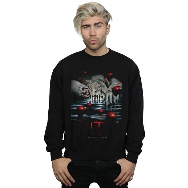 It Chapter 2 Mens Pennywise Balloon Poster Sweatshirt