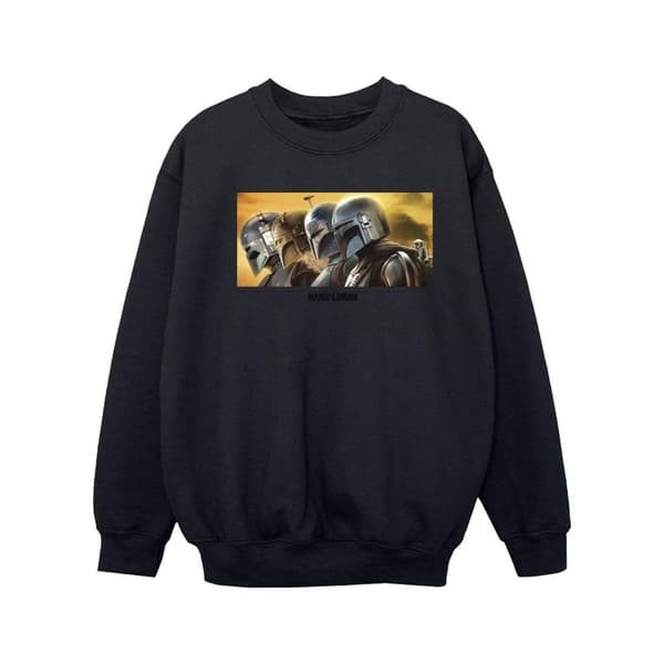 Star Wars Sweatshirt med målad grupp från The Mandalorian för flickor