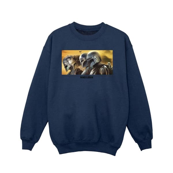 Star Wars Sweatshirt med målad grupp från The Mandalorian för flickor
