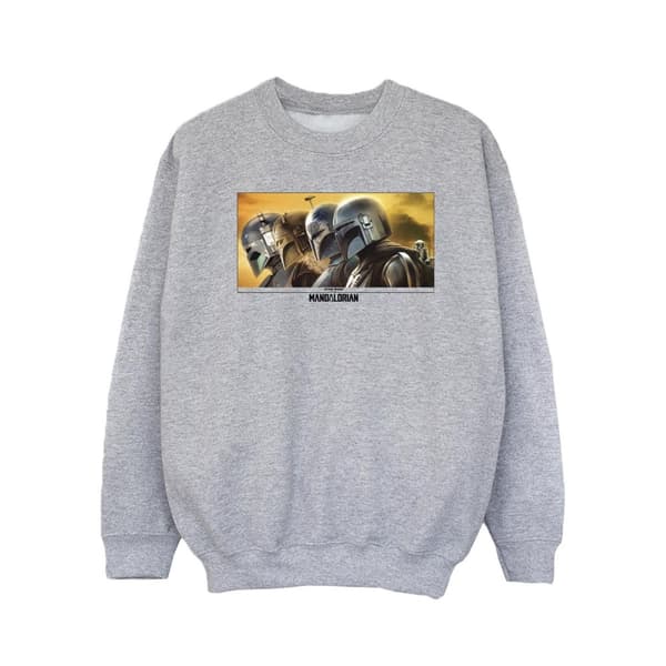 Star Wars Sweatshirt med målad grupp från The Mandalorian för flickor