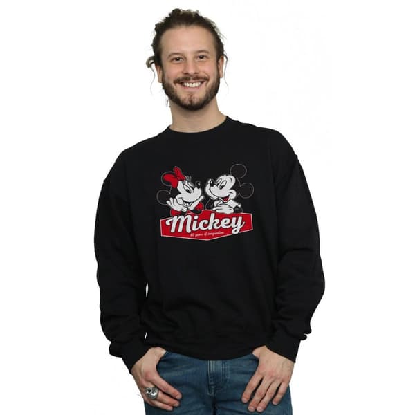 Disney Mens Mickie And Minnie 90 Years Sweatshirt
